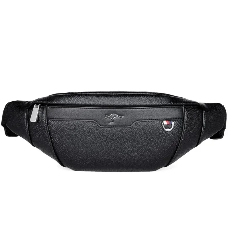 sac banane en cuir multifonctionnel pour homme, idéal pour le sport, les voyages, la course à pied, sacoche bandoulière décontractée, pochette de poitrine pour téléphone