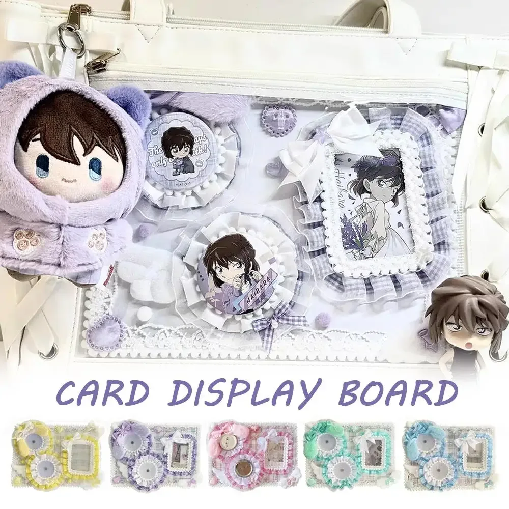 ita sac broche badge organisateur à la main dentelle plaque arrière badge affichage insérer conseil de rangement cosplay ita sac accessoires décor