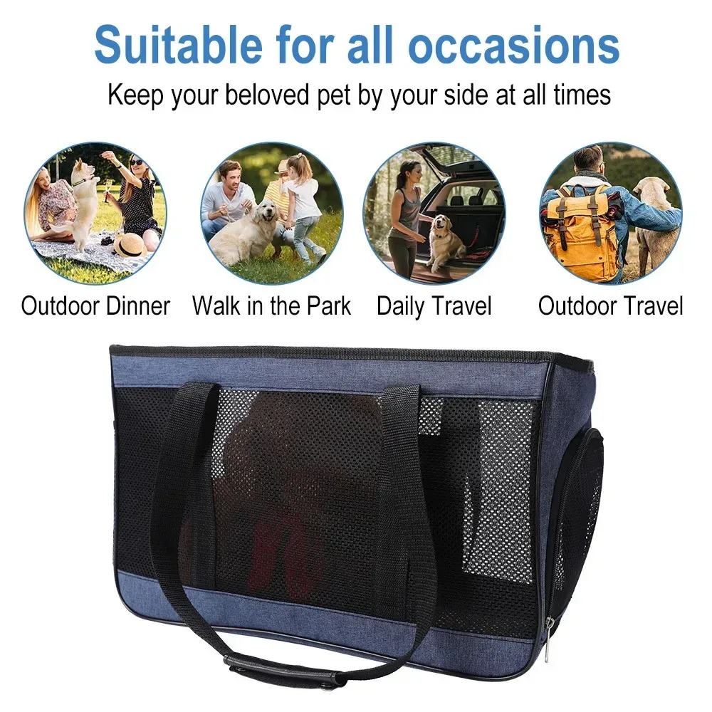 sac à dos de transport pour animaux de compagnie, pliable, en maille respirante, sac de voyage portable pour petits chats, lapins, mini chiens