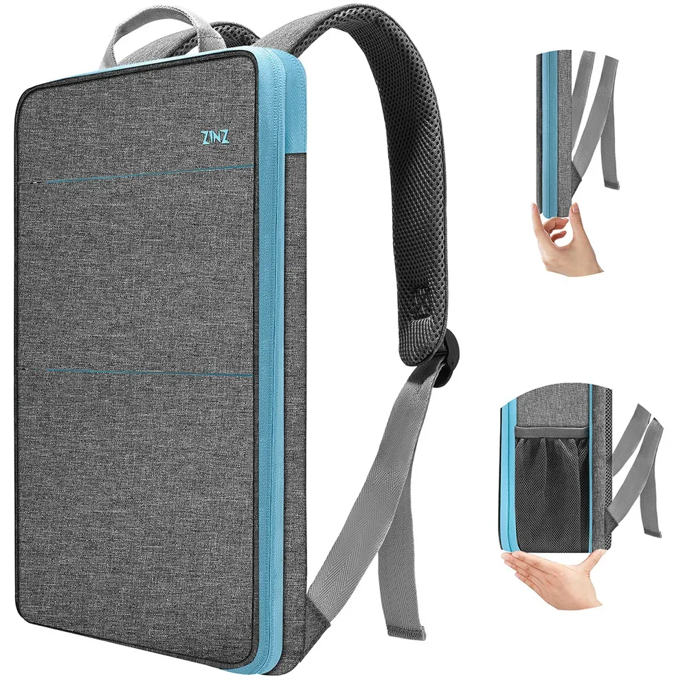 sac à dos mince extensible pour ordinateur portable 15 15,6 16 pouces, sac pour ordinateur portable résistant aux déversements pour la plupart des macbooks de 14 à 16 pouces ou d'autres ordinateurs
