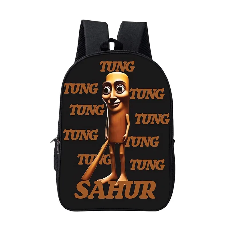 sac à dos scolaire pour garçons et filles, durable et souple, pour livres, motif dessin animé, anime, jeu, style italien brainrot, pour enfants