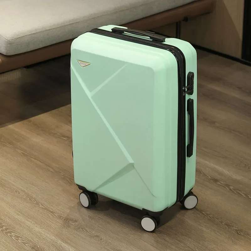 valise à bagages à main irrégulière z 20/24/28 pouces, roues rotatives en abs avec serrure à combinaison, bagage léger