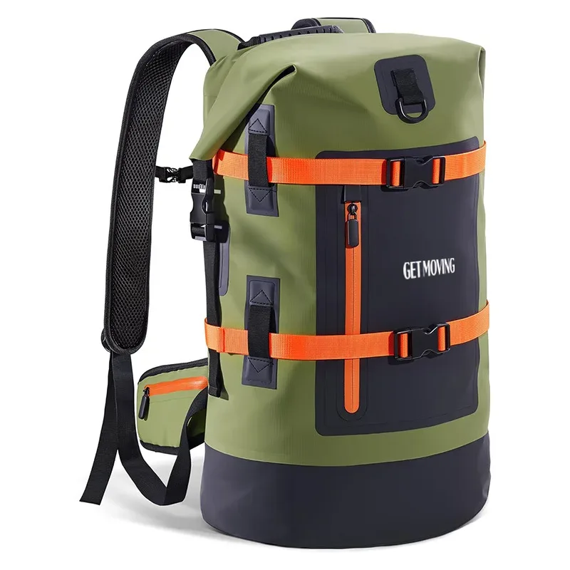sac à dos imperméable d'extérieur 40l, résistant à l'usure, grande capacité, sac pour ordinateur portable, sac à dos de voyage décontracté, sac à dos d'escalade