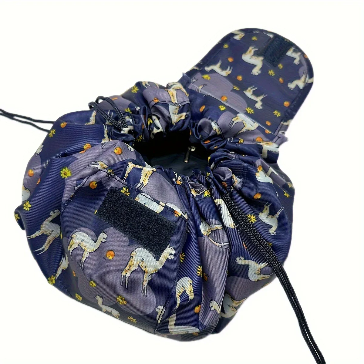 sac de rangement pour maquillage à cordon de serrage, cinq couleurs, tendance, sac de rangement portable pour voyage, ensemble de sacs de maquillage en une seule pièce
