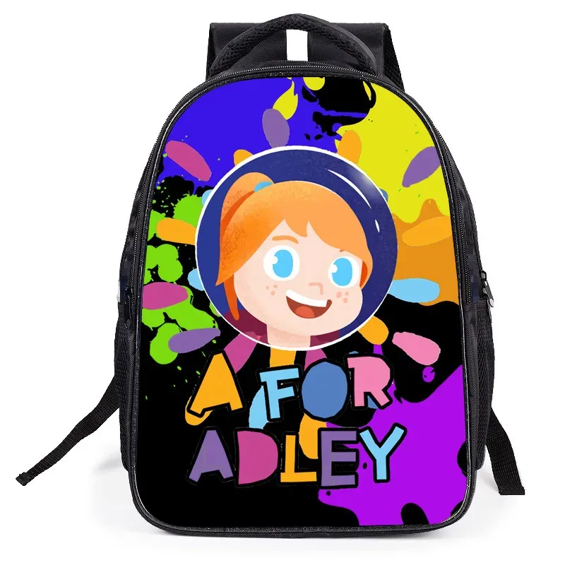 Sac Dos Oxford Université Polyester Beige Bleu Noir Marron Dessin Animé Bandoulière Arquée Poche Integree Set 3D École Travail