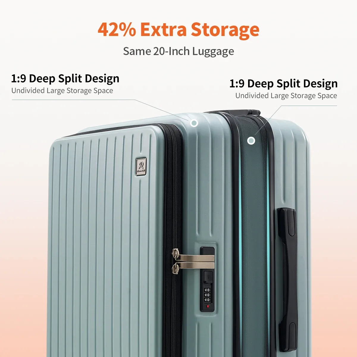 valise dicon aibi pour homme, bagage à main, valise de voyage pour femme, 20 pouces, abs+pc