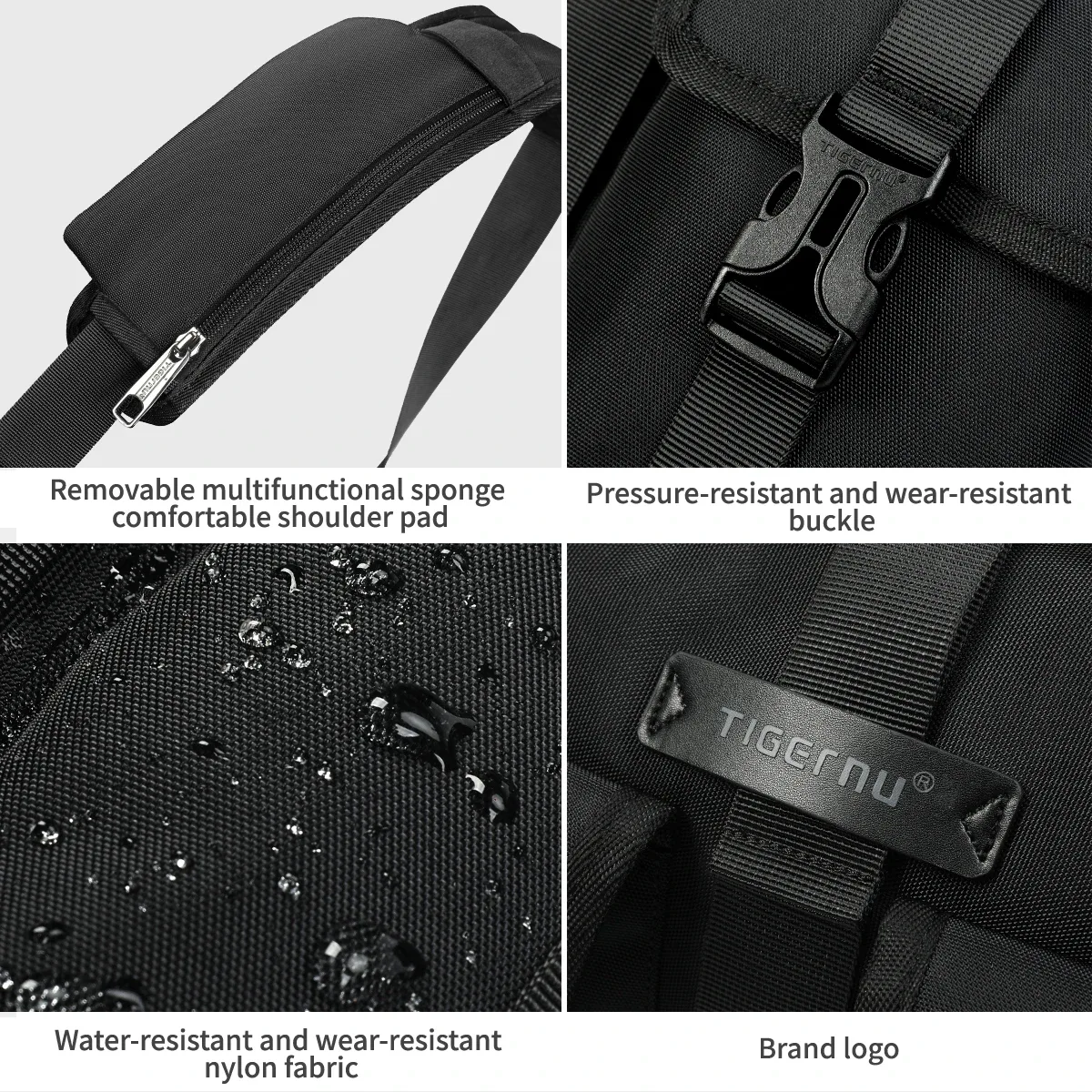 tigernu mode sacs de messager hommes sacs à bandoulière 13.3 pouces pochette d'ordinateur en plein air sacs à bandoulière pour hommes sacs de cyclisme garçons messager