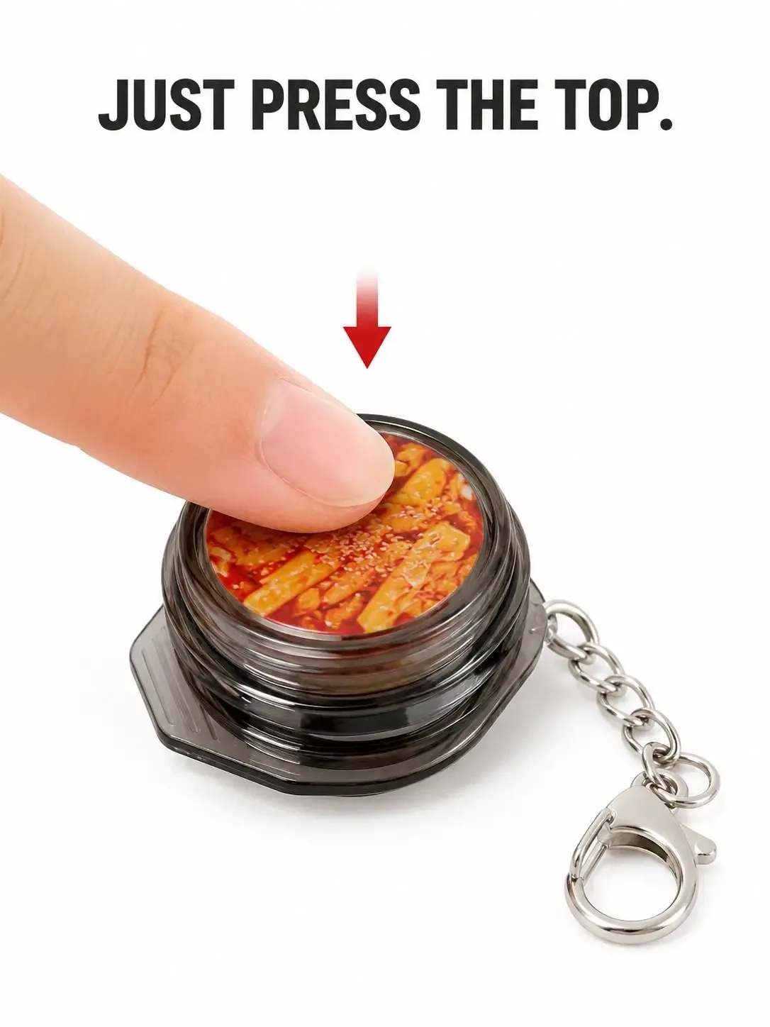 porte-clés coréen en forme de mini-aliment, bouton lumineux, charm kawaii pour sac, cadeau mignon pour amoureux de la cuisine, accessoire pour sac à dos et sac à main