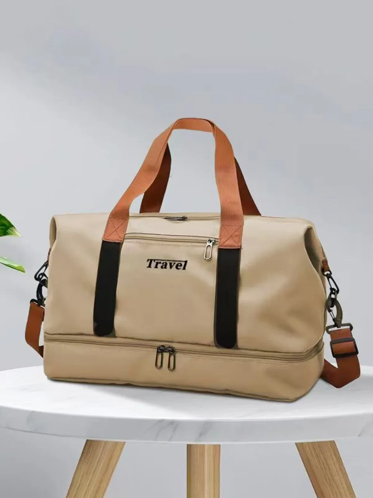 sac de sport portable grande capacité, sac de voyage pouvant être porté en bandoulière, grand sac fourre-tout de voyage, sac de sport