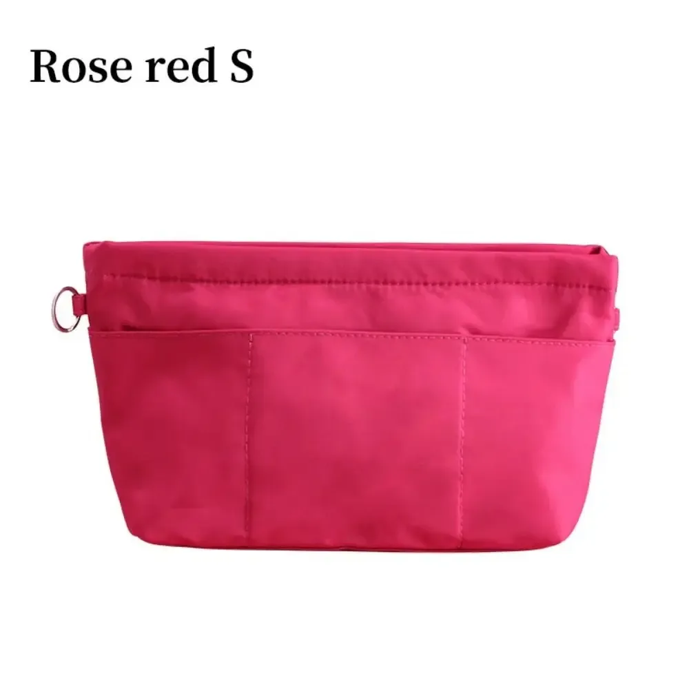 sac de rangement durable en feutre, 1 pièce, avec fermeture éclair, multi-poches, pour sac à main, organisateur de sac cosmétique portable pour femme