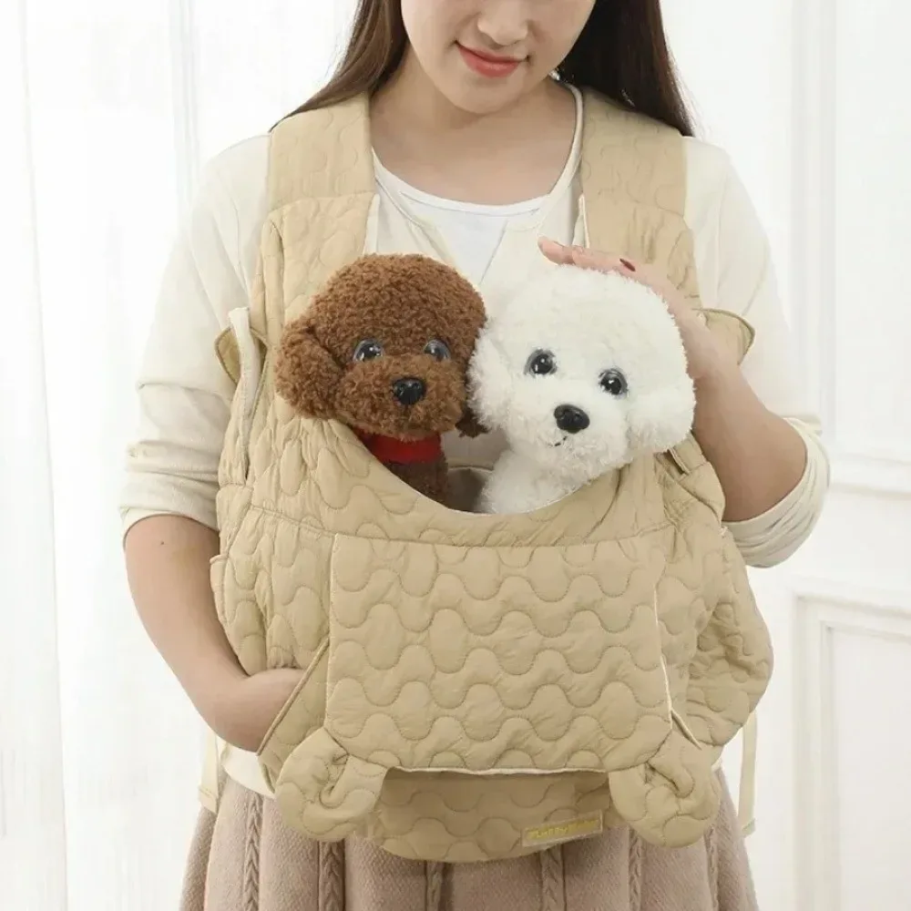 sac de transport pour chien portable de haute qualité, grande capacité, imperméable, sac à dos pour chat, sac de poitrine souple et durable pour animaux de compagnie, utilisation en extérieur