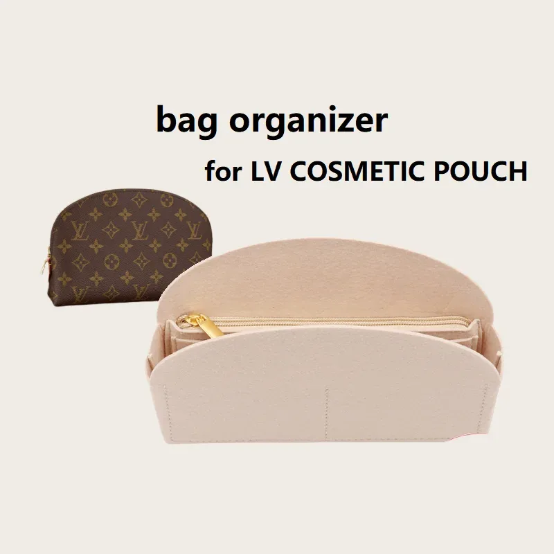 organisateur de sac pour lv cosmetic pouch pm mm, sac de maquillage, insert personnalisé