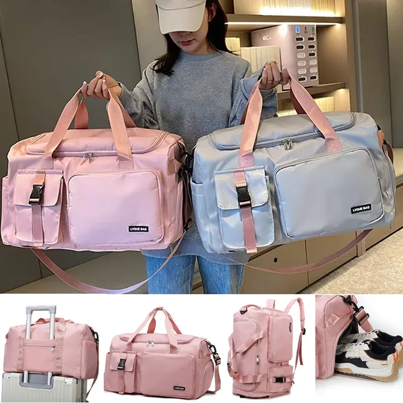 sac de voyage pour femmes, sac à dos de voyage multifonctionnel pour sports de plein air, salle de sport, fitness, week-end, sac à main de nuit pour hommes