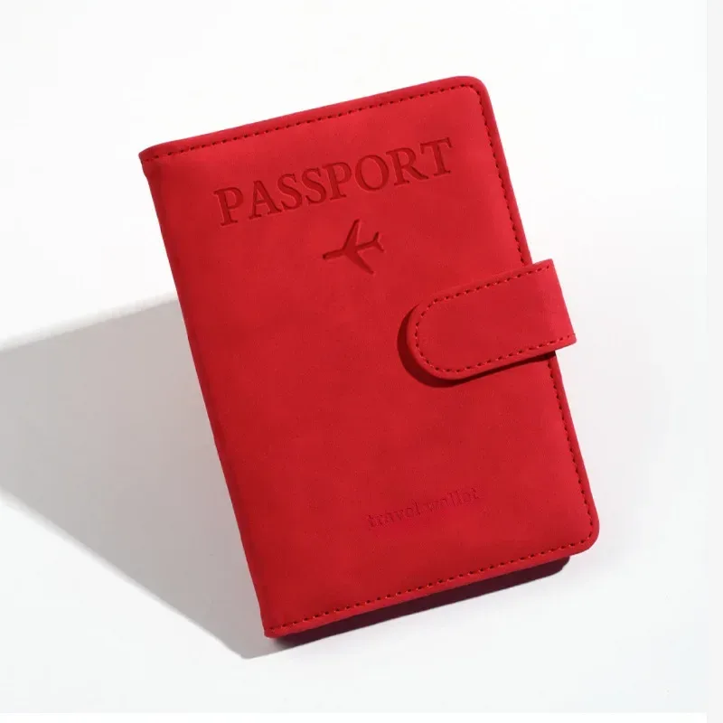 porte-passeport vintage en cuir pu pour femmes et hommes, avec fentes pour cartes bancaires d'identité, accessoires de voyage