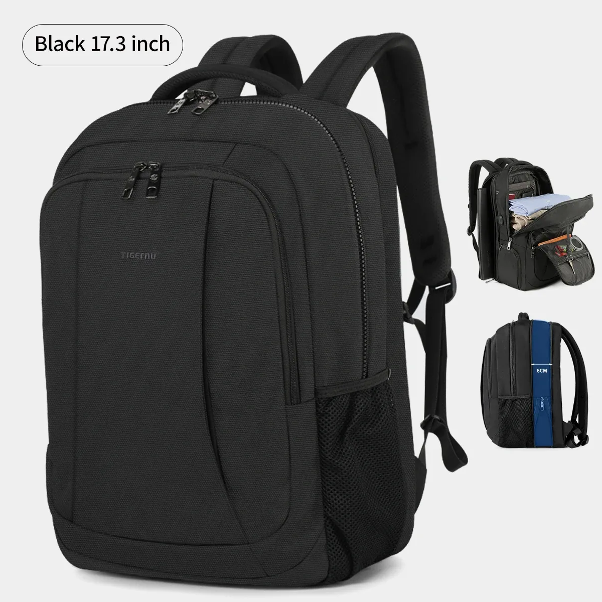 tigernu sac à dos en nylon imperméable femme hommes sac à dos pour 15.6 ordinateur portable sac pour ordinateur portable mochilas sacs à dos scolaires sac mâle sac à dos