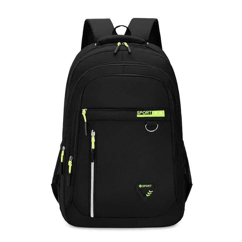 grande capacité hommes sac à dos oxford noir solide lycée sacs adolescent collège étudiant sac à dos multifonctionnel sac à dos sacs à dos