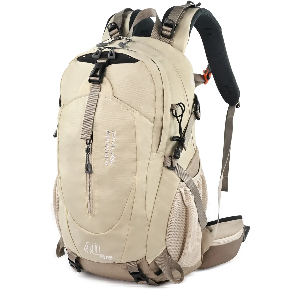 sac à dos de randonnée en plein air 40l, léger, respirant, fonctionnel, poche avant ouverte, sac en nylon résistant à l'eau