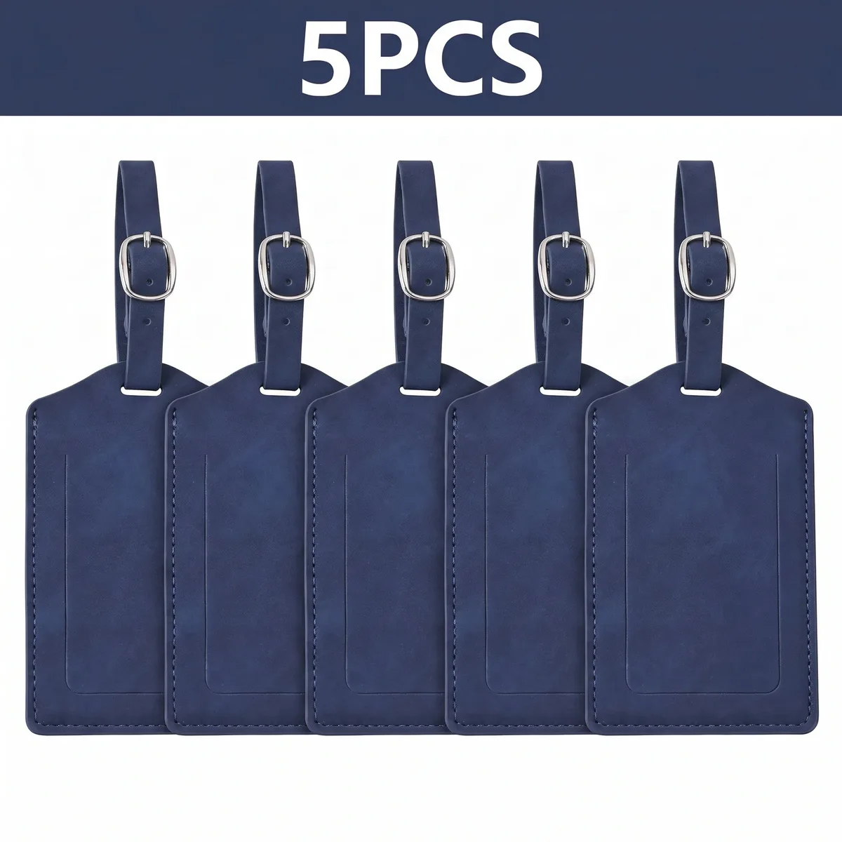 pomelo best – lot de 3/5/8 étiquettes de bagage en cuir pu pour la confidentialité, accessoires de voyage pour hommes et femmes
