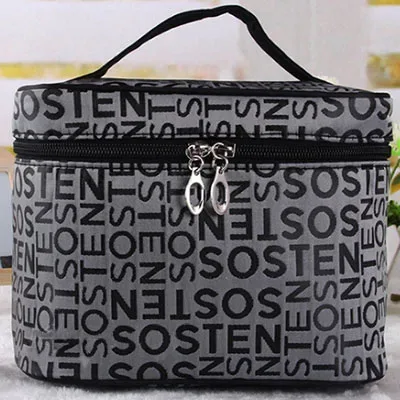 sac à cosmétiques pliable avec lettres 2021, trousse de toilette étanche pour femmes, nécessaire de lavage, sac de rangement de voyage, sacs de maquillage professionnels cq95