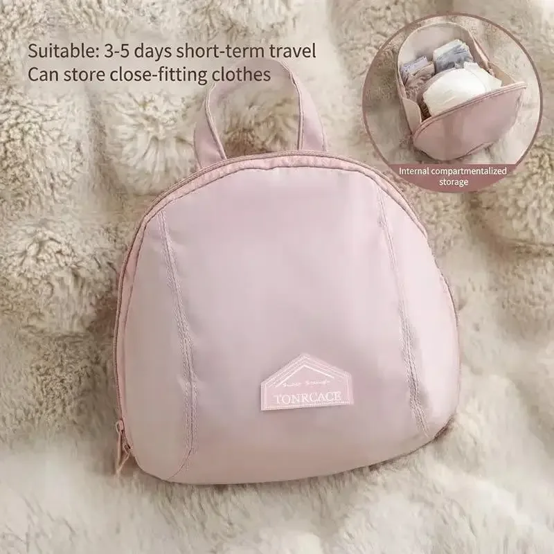 sac de rangement pour sous-vêtements en peau de pêche, doux au toucher et de grande capacité, parfait pour les voyages, les escapades de week-end et l'utilisation quotidienne.