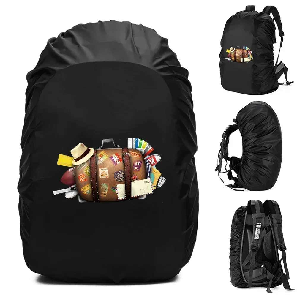 juste de pluie imperméable pour sac à dos, housse anti-poussière, sac d'escalade, extérieur, sac à dos, série de voyage, 20-70l