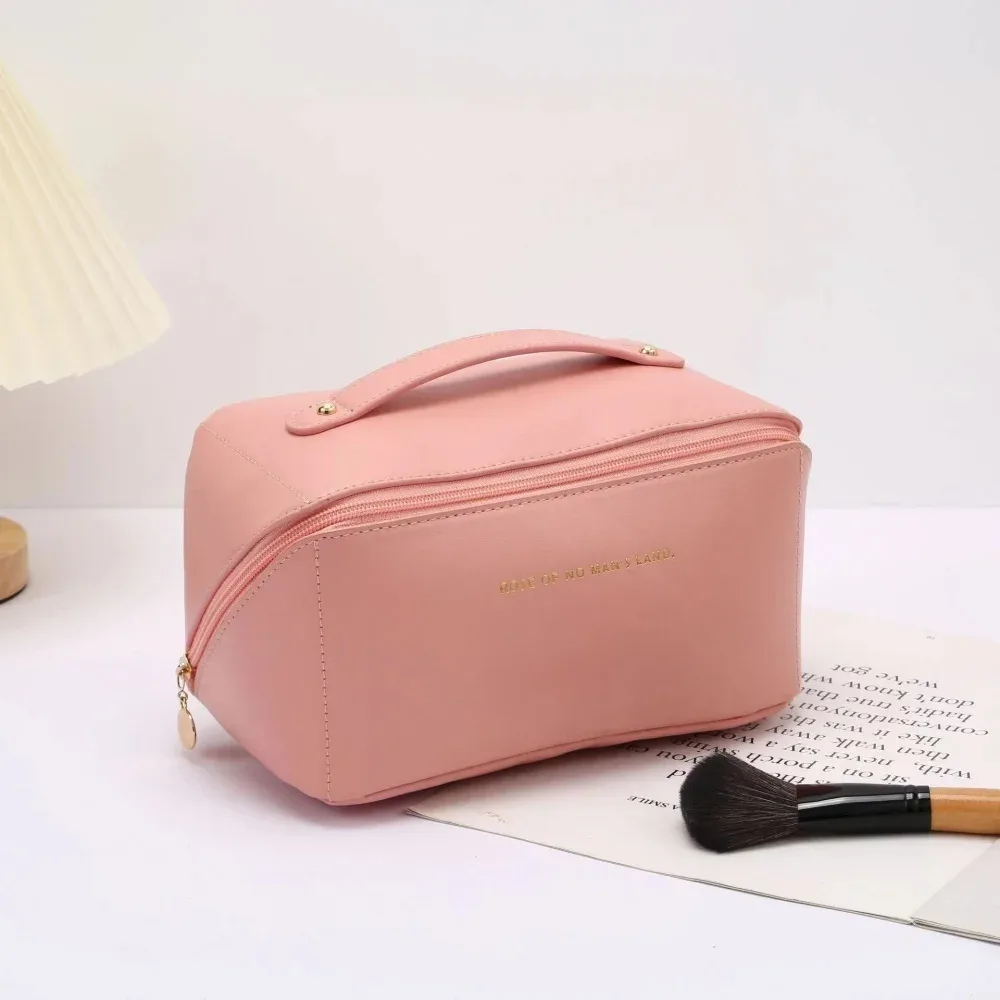 sac de rangement cosmétique de luxe portable, trousse de maquillage de voyage grande capacité pour femmes, sac de rangement de toilette multifonctionnel imperméable