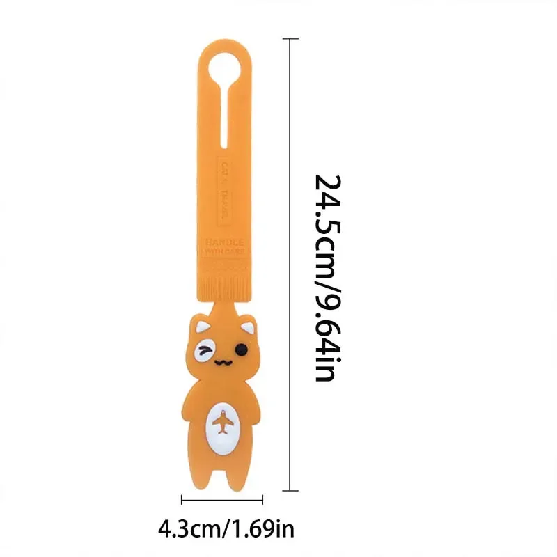étiquette bagage pvc forme chat mignon motif chats avion couleurs variées voyage accessoires voyage polyvalentes