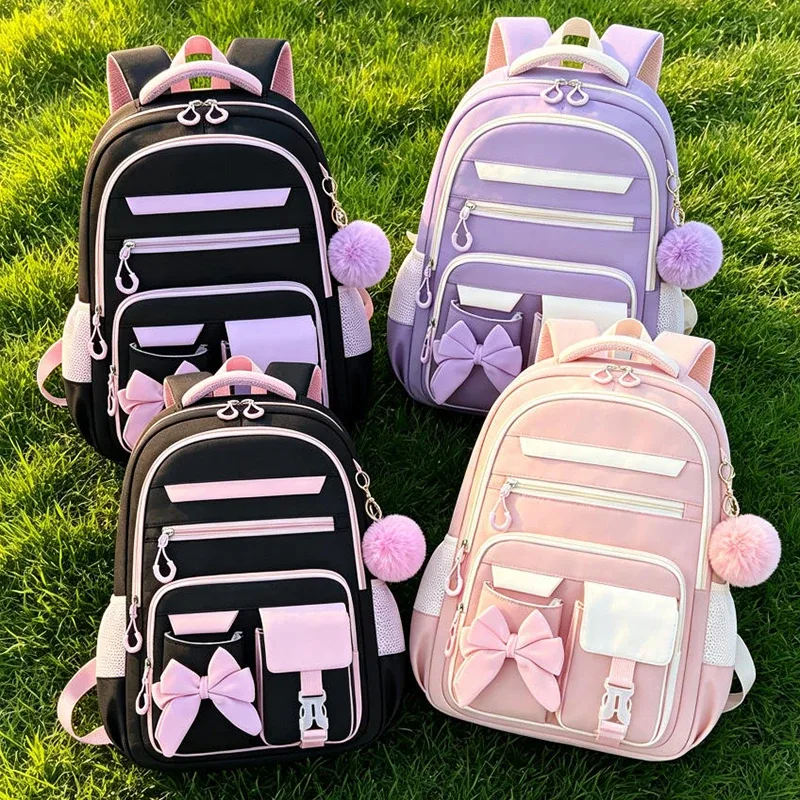 sac dos oxford université motif papillon violet blanc rose imperméable poche limon poche integree courbe dos voyage quotidien transport