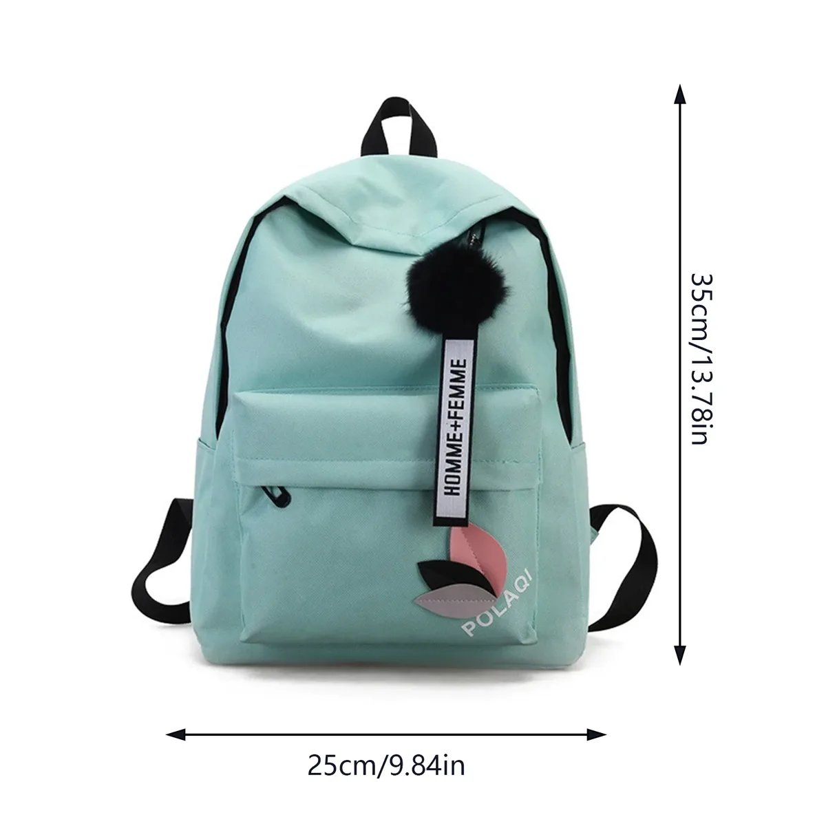 sac à dos en toile pour femmes, pour les élèves du collège, sac à dos en toile à renfort triangulaire, sac à dos en toile imperméable