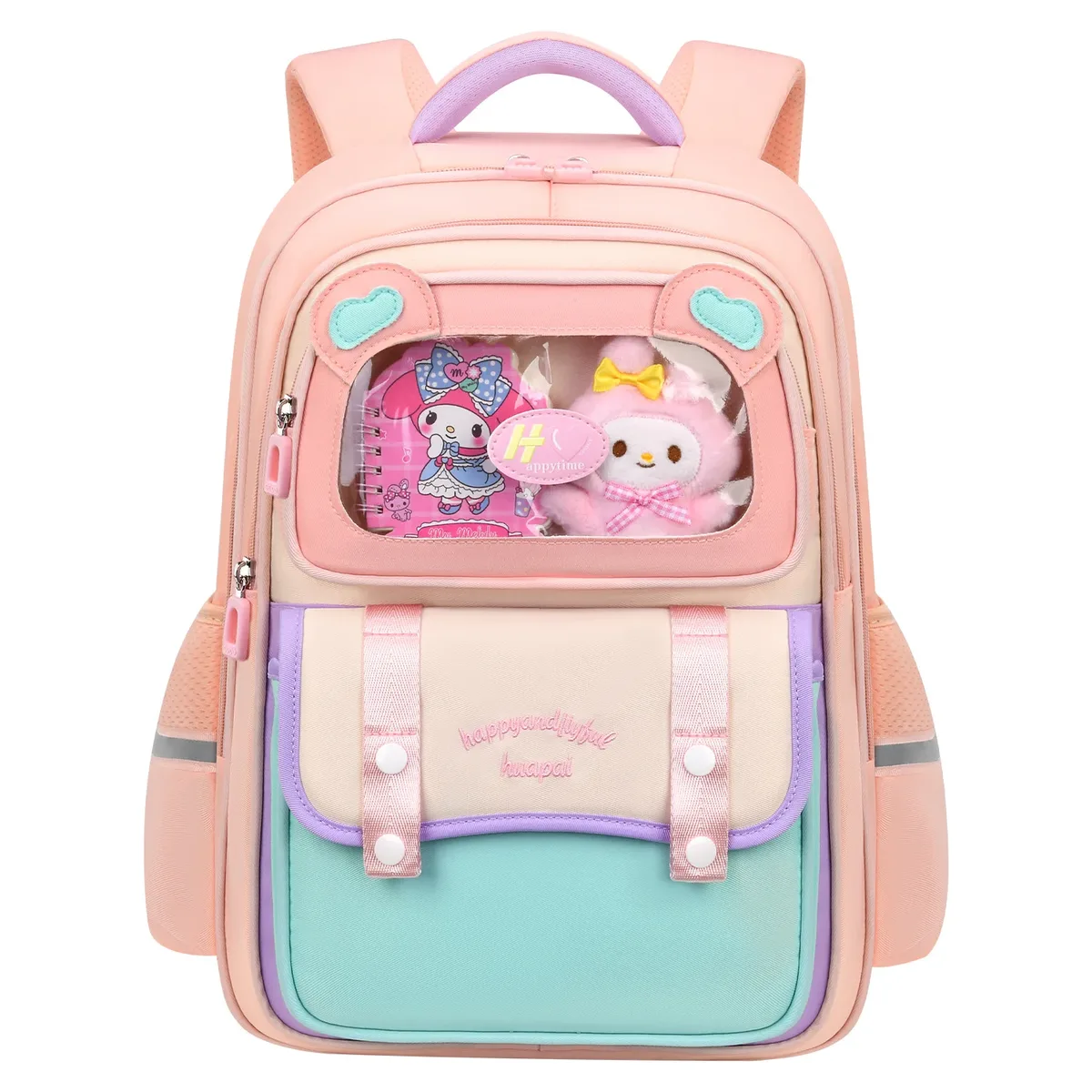 sac à dos léger et imperméable pour filles de 1 à 5 ans, grande capacité, protection de la colonne vertébrale, pour l'école primaire.