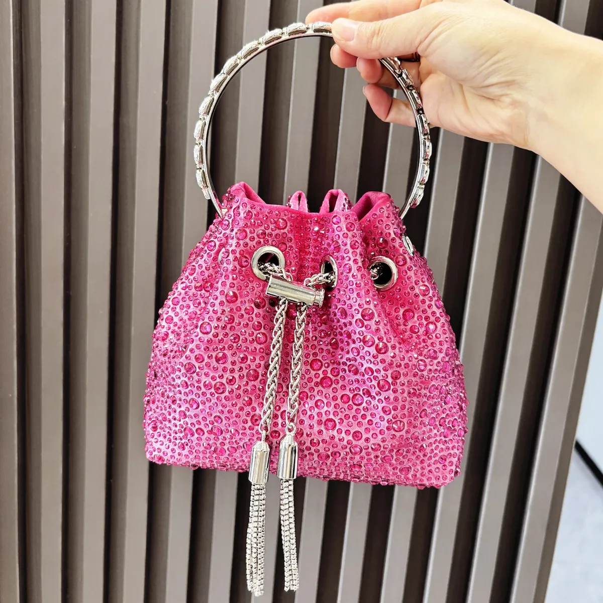 poignée strass pochette de soirée sacs à main et sac à main de luxe sac à bandoulière design brillant cristal pochette sac à main sac seau