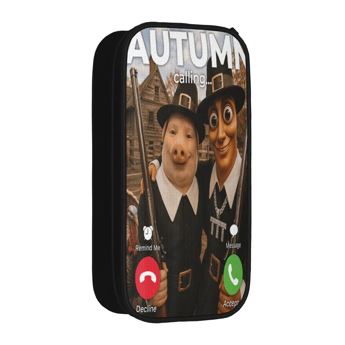 tung sahur neegy meme doorbell john pork halloween trousse à crayons esthétique pour garçons et filles, personnalisable diy pour l'école