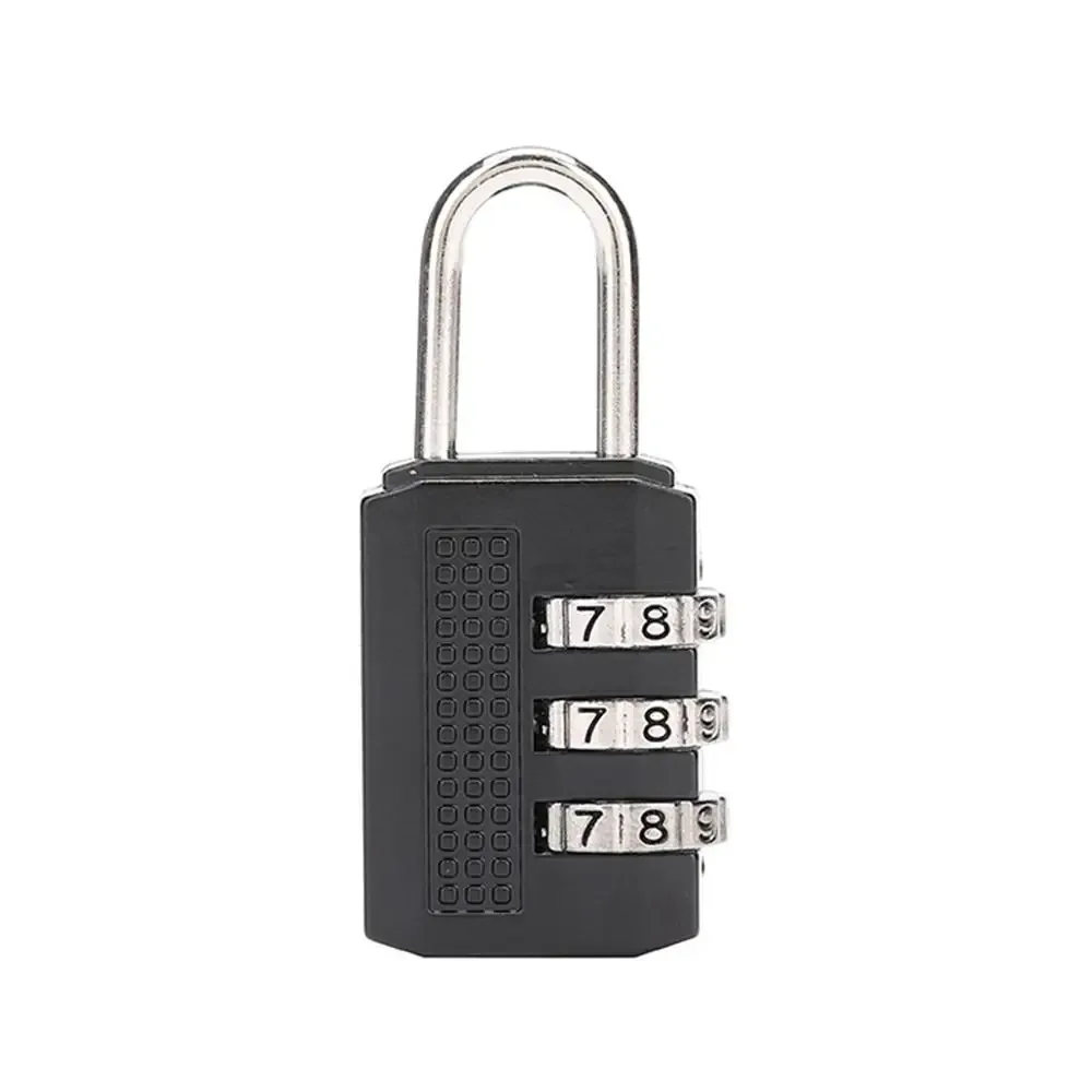 mini cadenas multifonctionnel à combinaison à 3 chiffres, couleur unie, antivol, en alliage, pour sac à main