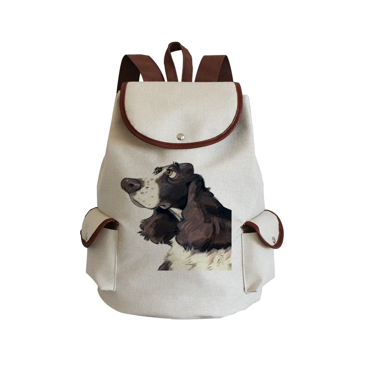 sac à dos personnalisé avec peinture à l'huile et imprimé de chien lévrier, sacoche de styliste durable pour shopping et voyage, accessoire d'extérieur décontracté pour femme