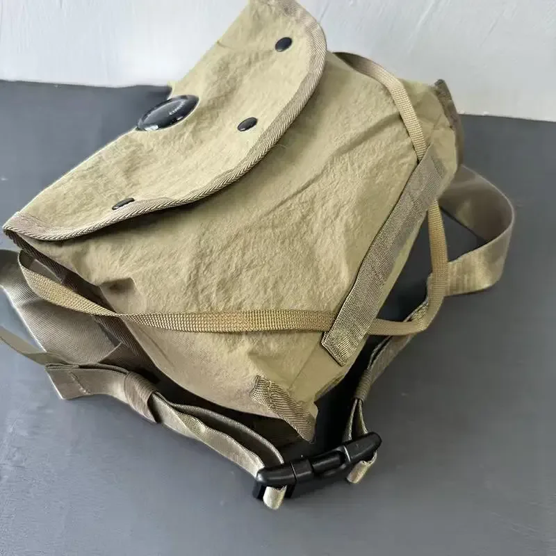 nouveau sac à bandoulière rétro pour homme, sac à bandoulière en nylon noir tendance, sac messager décontracté pour femme pour l'extérieur