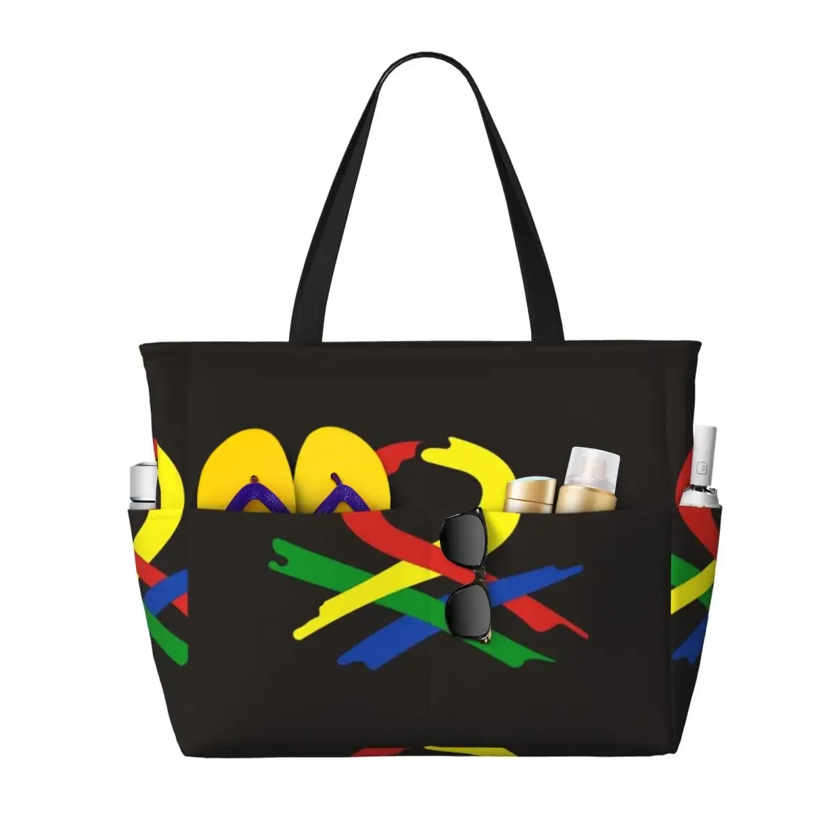 united colors of benetton – sac fourre-tout de plage, sac de sport, de yoga, grand sac fourre-tout pour femmes, sac de voyage, sac de fitness