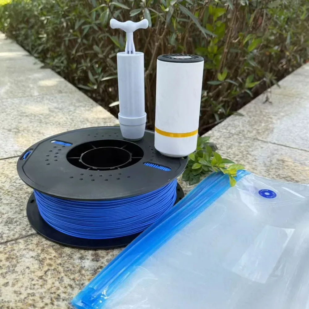 sacs de rangement sous vide pour filament d'imprimante 3d, hermétiques, anti-humidité, anti-poussière, réutilisables, avec valve unidirectionnelle, consommables d'impression 3d