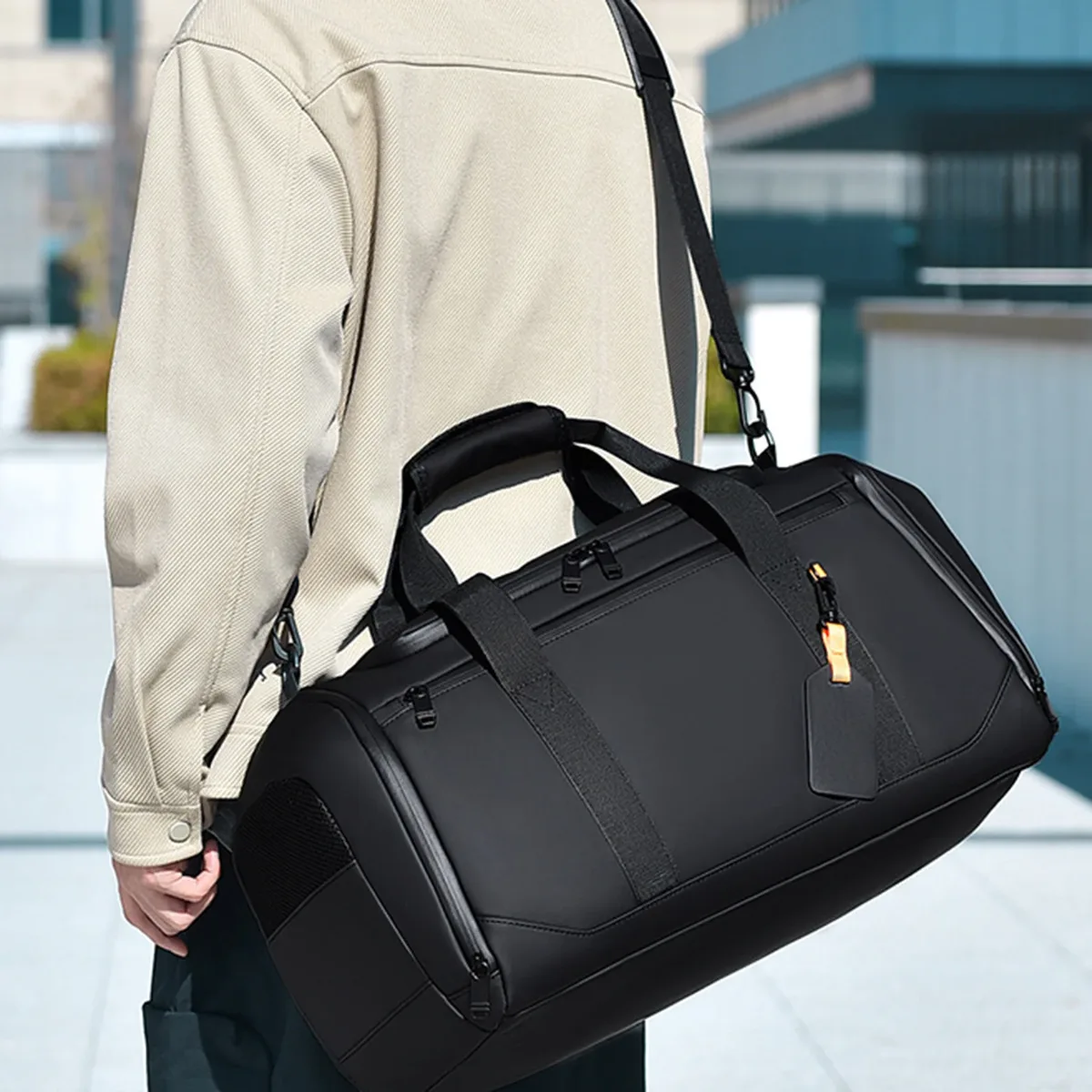 sac de voyage de grande capacité, sac de rangement unisexe pour le sport et la gym, avec plusieurs poches pour les hommes et les femmes, pour le matériel de sport