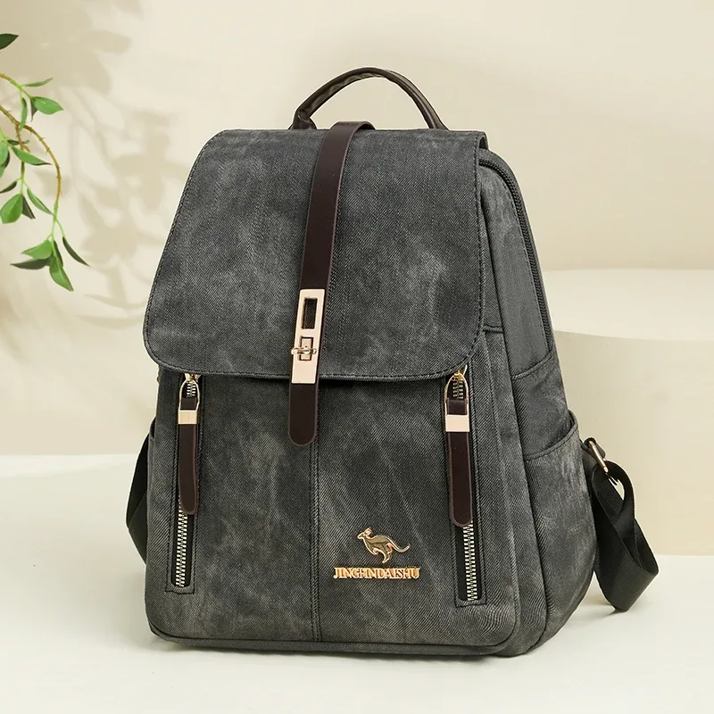 sac à dos en cuir de haute qualité, sac à dos de voyage de luxe pour femme, sac à bandoulière décontracté multifonctionnel, sacs d'école pour filles sac 2026