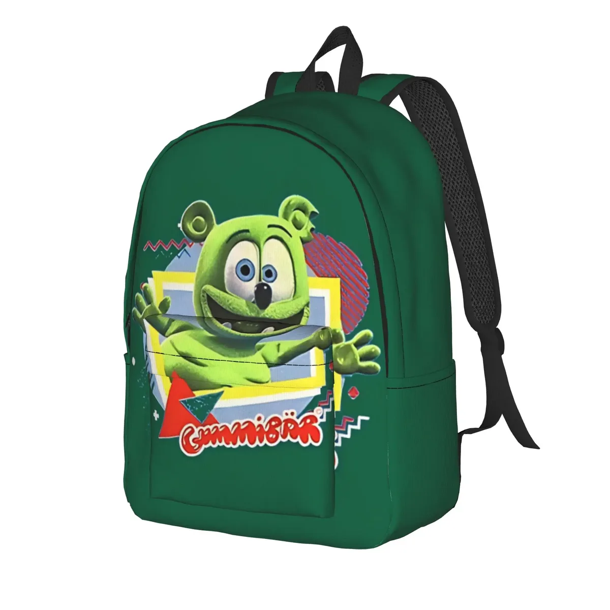 sac à dos tendance pour étudiants, motif oursons gélifiés fruités, idéal pour la rentrée scolaire