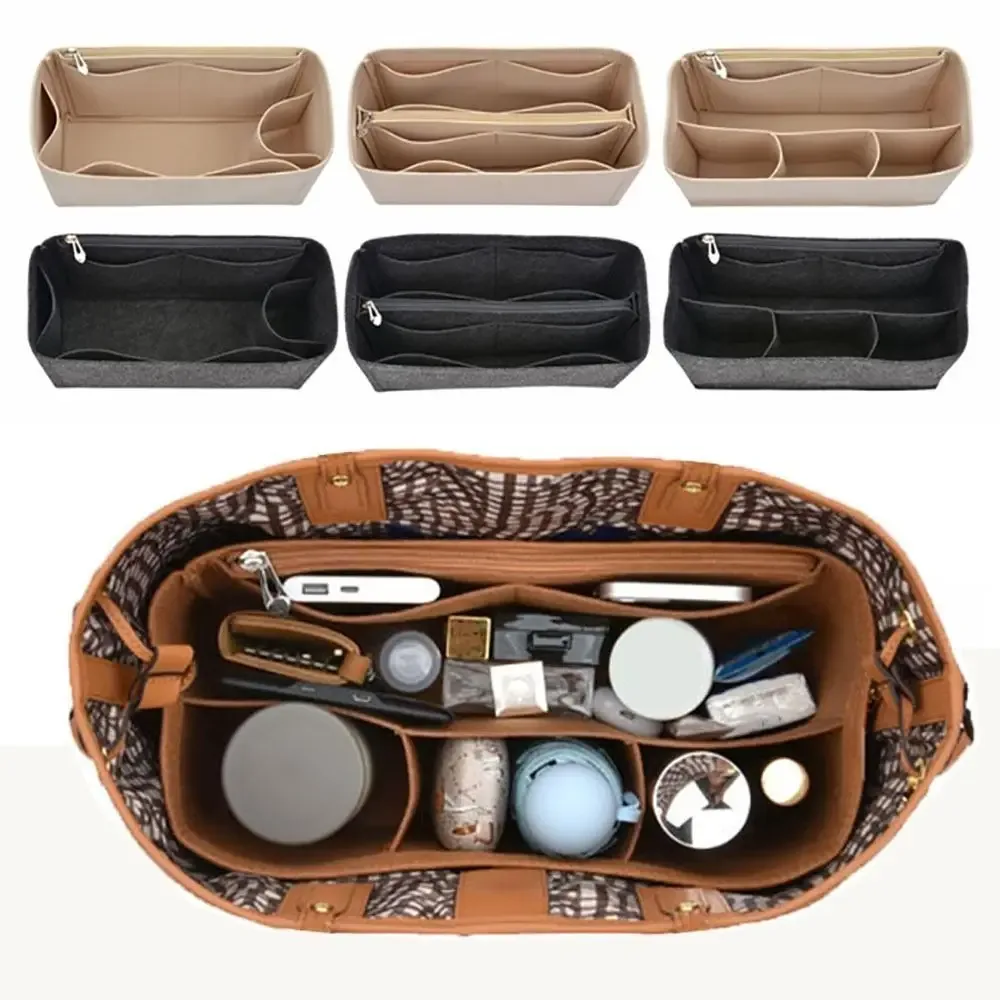 organisateur de sac portable en feutre durable pour liz visetos – insert de rangement et de maintien pour sac à main