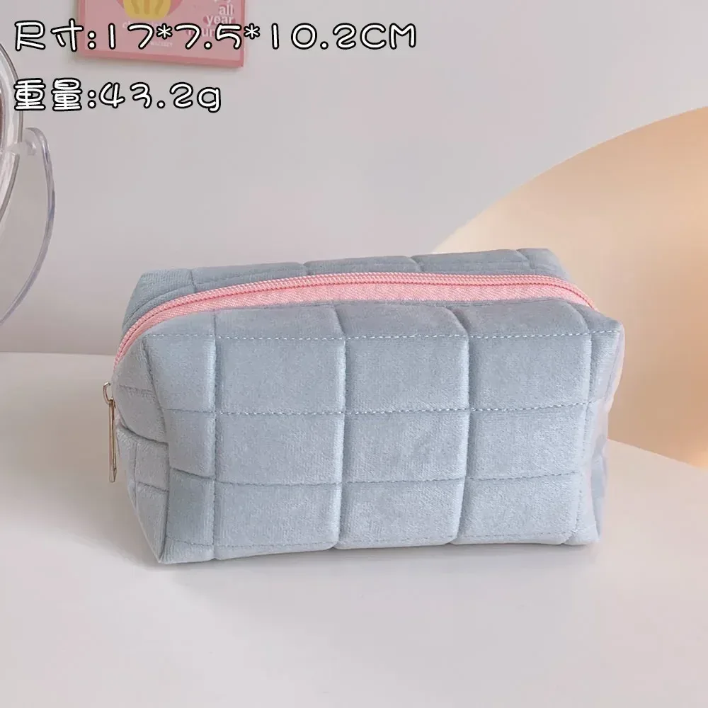 trousse de maquillage à motif floral pour femme, trousse de toilette cosmétique, trousse à fermeture éclair, trousse de voyage pour poudres lavantes, trousse de rangement de maquillage, nouveau