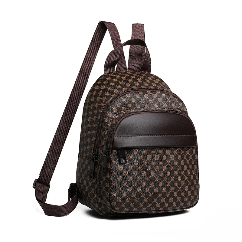 sac à dos mini élégant à motifs multicolores, à bretelles réglables, léger, pour les sorties quotidiennes, décontracté, élégant et fonctionnel