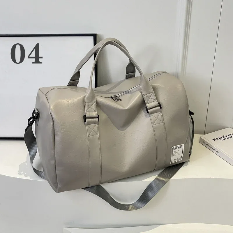 sac de sport en cuir de mode avec paquet de chaussures pour hommes et femmes bagages sac de voyage sport gym fitness sac à main hommes sac à bandoulière