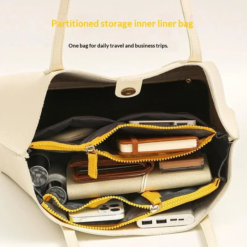 sac de rangement multifonctionnel à double fermeture éclair, grande capacité, pour le rangement et la classification des articles de maquillage et de toilette