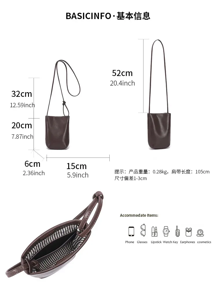 sac à bandoulière vintage en cuir véritable yanatari, mini sac de luxe pour téléphone portable, sac à bandoulière pour femmes, sac pour téléphone portable pour femmes