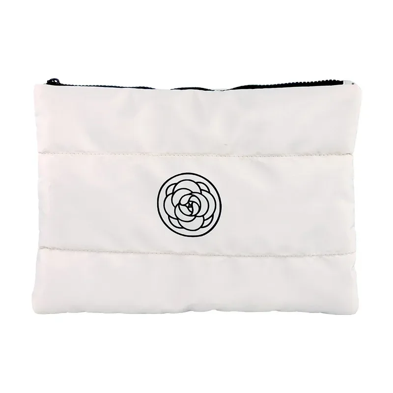 trousse de maquillage de toilette remplie de coton pour femmes, organisateur de maquillage de grande capacité, sacs de rangement de cosmétiques portables, sac de lavage de voyage