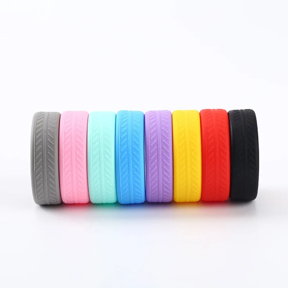silicone couvre roues protection antibruit valises voyage couleur unie anneaux extérieurs usage voyage abroad utilisation facile protection roues