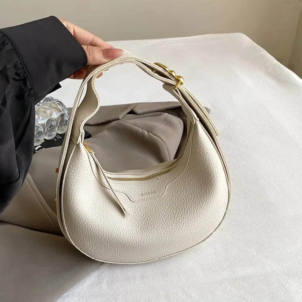 sac à main sous les bras pour femme, motif lichee, cuir pu, sacs initiés, grande capacité, mode