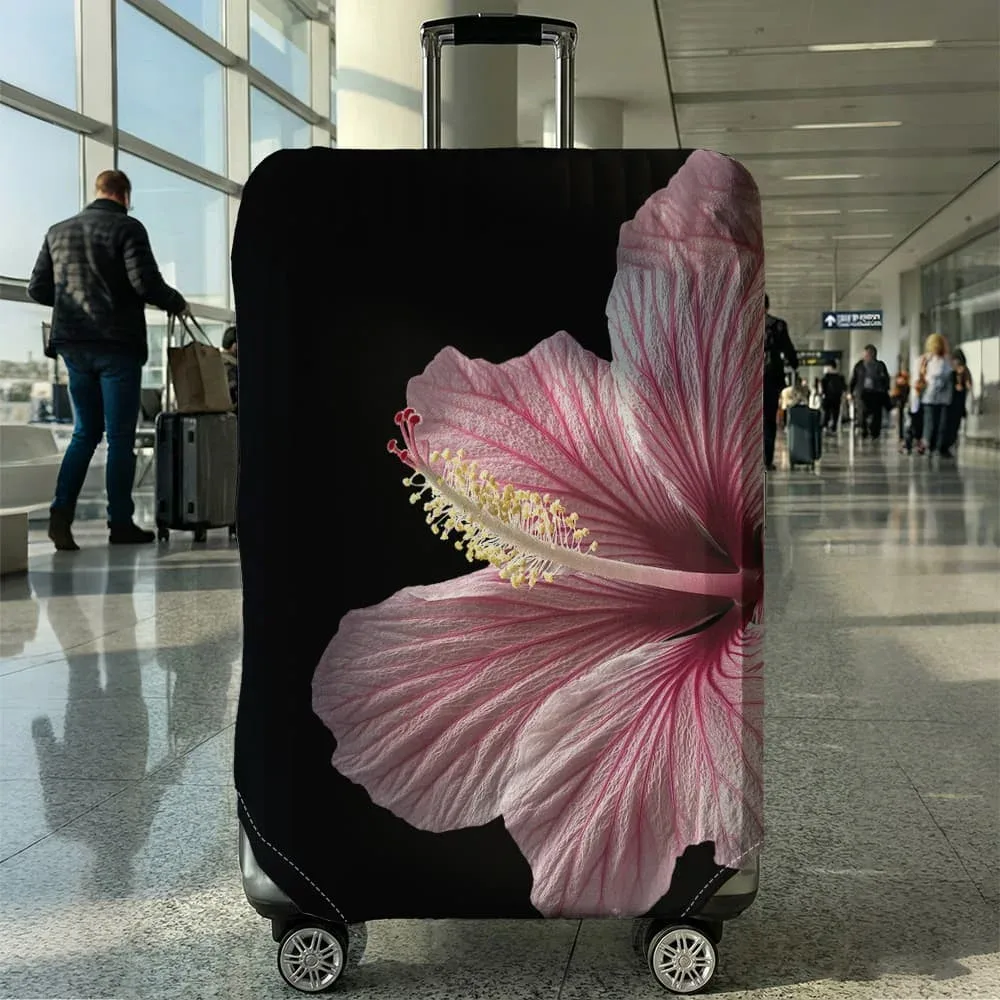 housse de protection pour bagages à motifs floraux, adaptée aux bagages de 18 à 32 pouces, avec protège-poignées, accessoires de voyage